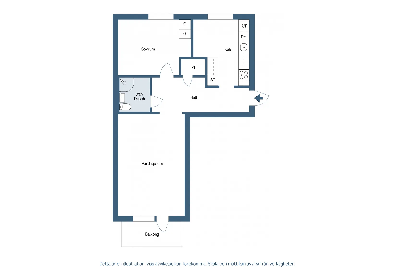 Bostadsrätt, Carlsrovägen 3A, Södermalm, Skövde
