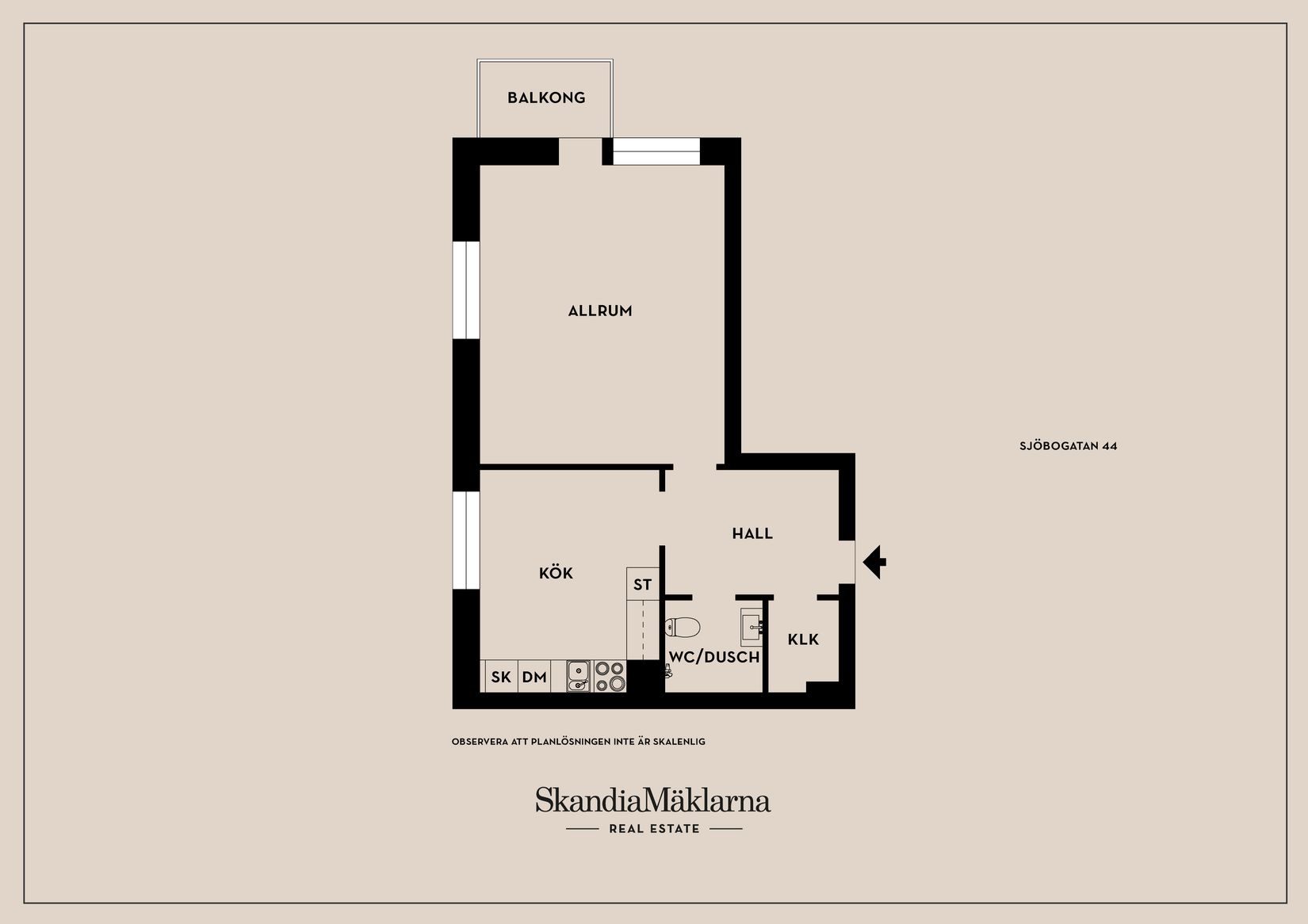 Bostadsrätt, Sjöbogatan 44, Sjöbo, Borås