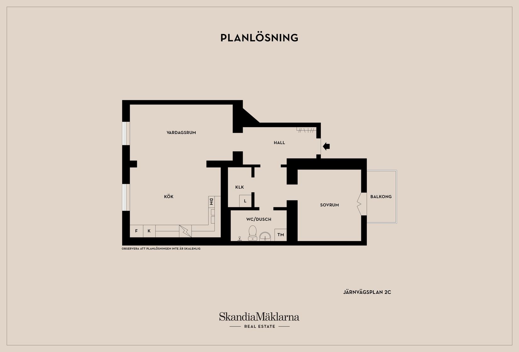 Bostadsrätt, Järnvägsplan 2C, Centrum, Eskilstuna