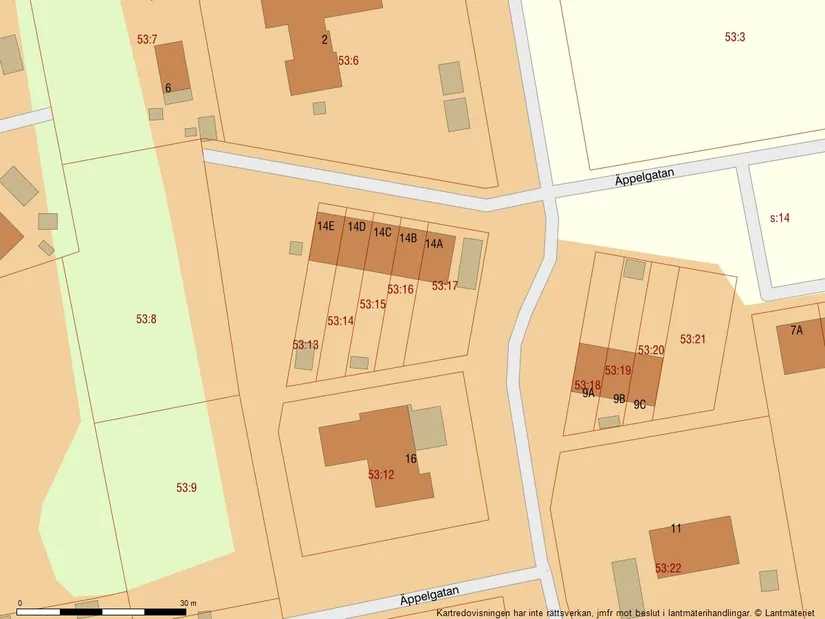 Villa, Radhus, Äppelgatan 14B, Tryde, Tomelilla