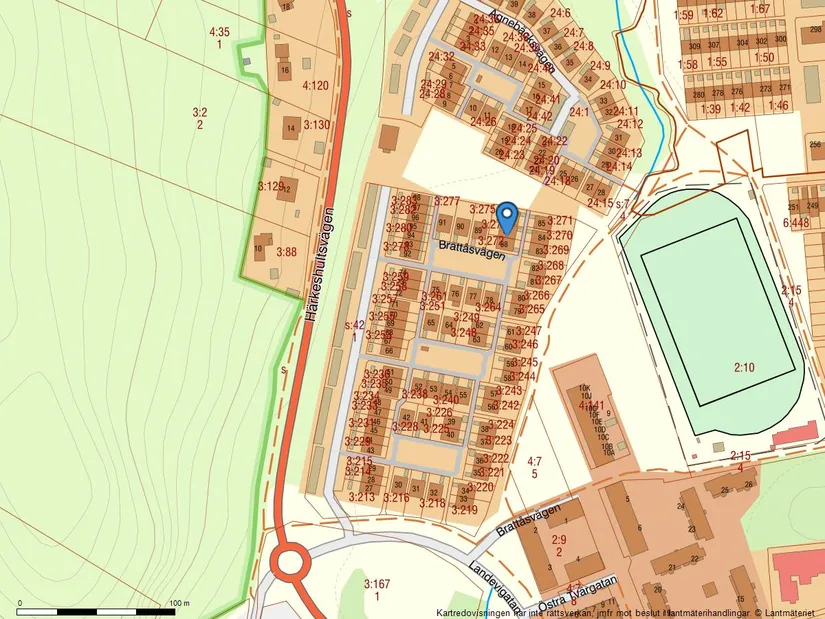 Villa, Radhus, Brattåsvägen 87, Landvetter - Centralt, Härryda