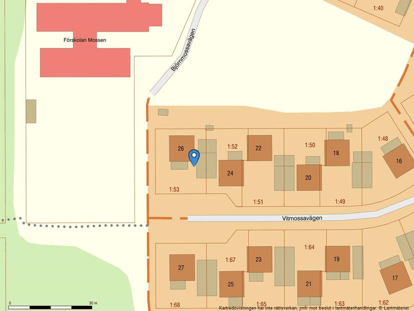 Villa, Vitmossavägen 26, Mossen, Grums