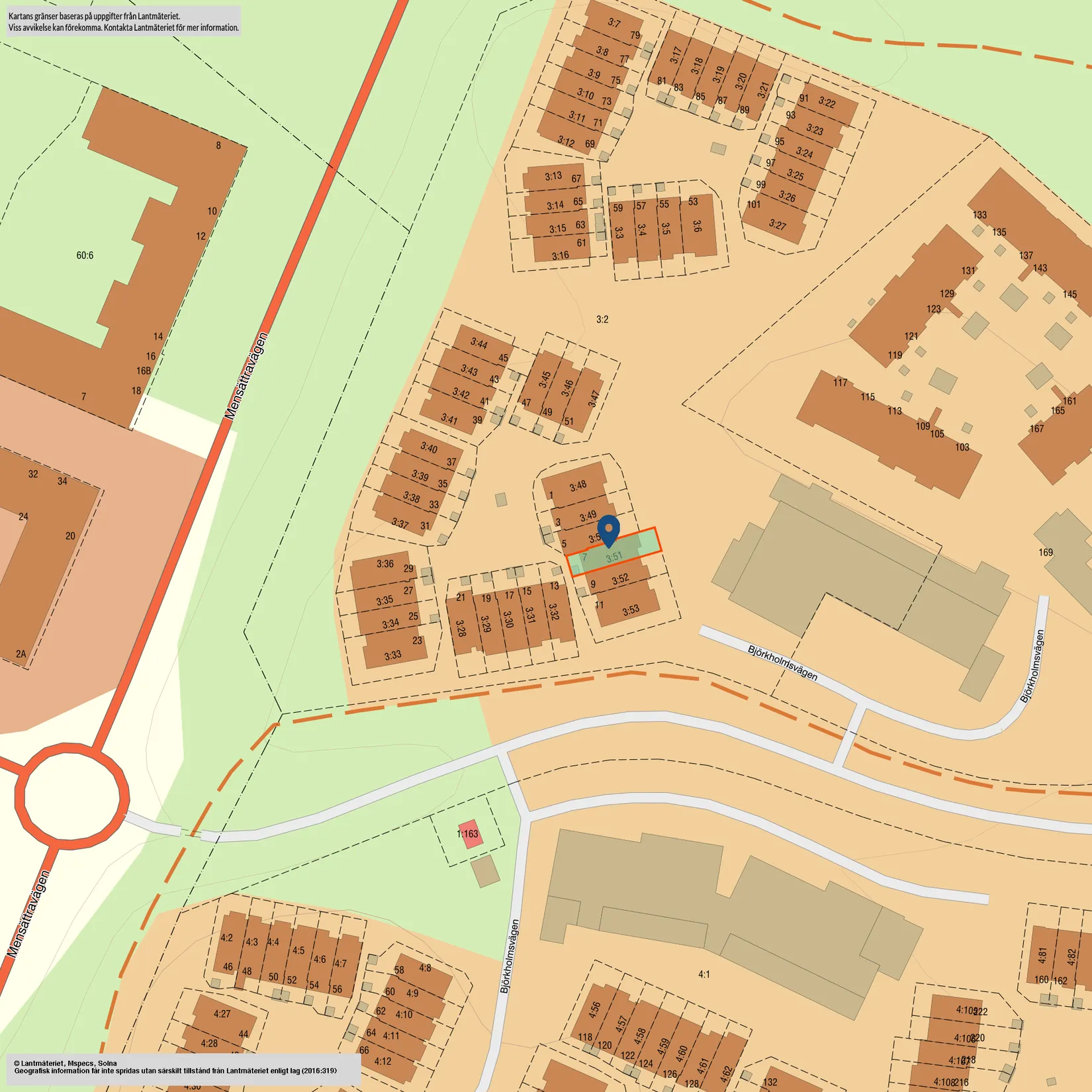 Radhus, Björkholmsvägen 7, Nacka
