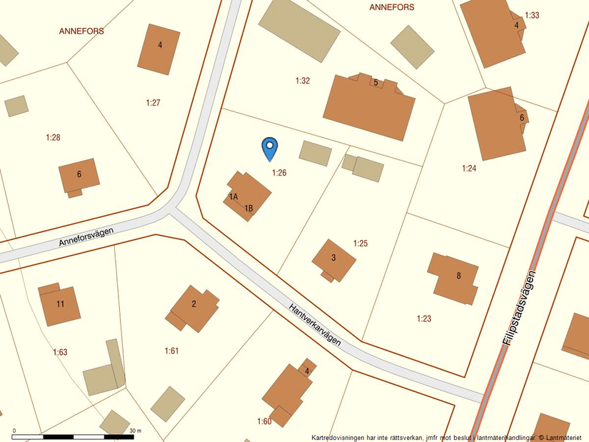 Villa, Hantverkarvägen 1A + 1B, Fredriksberg, Ludvika