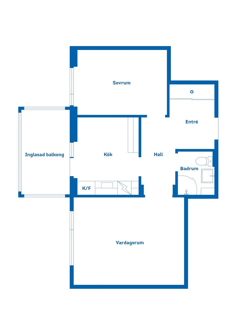 Bostadsrätt, Lilla Järnvägsgatan 4, Ljusdal, Centralt, Ljusdal