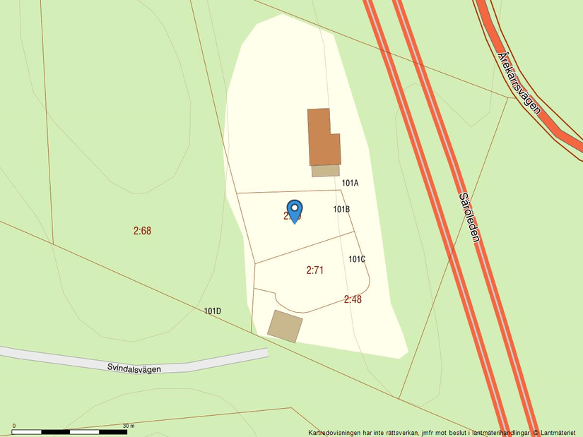 Tomt, Svindalsvägen 101, Billdal, Göteborg