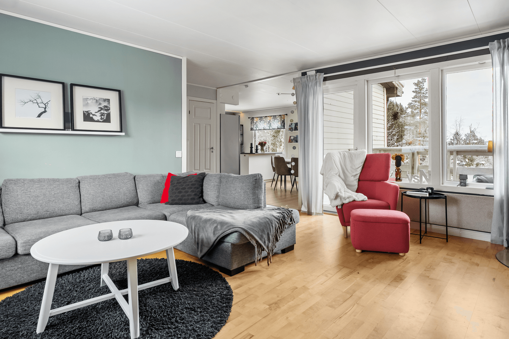 Radhus, Fäbodvägen 26, Klockarberget, Sundsvall