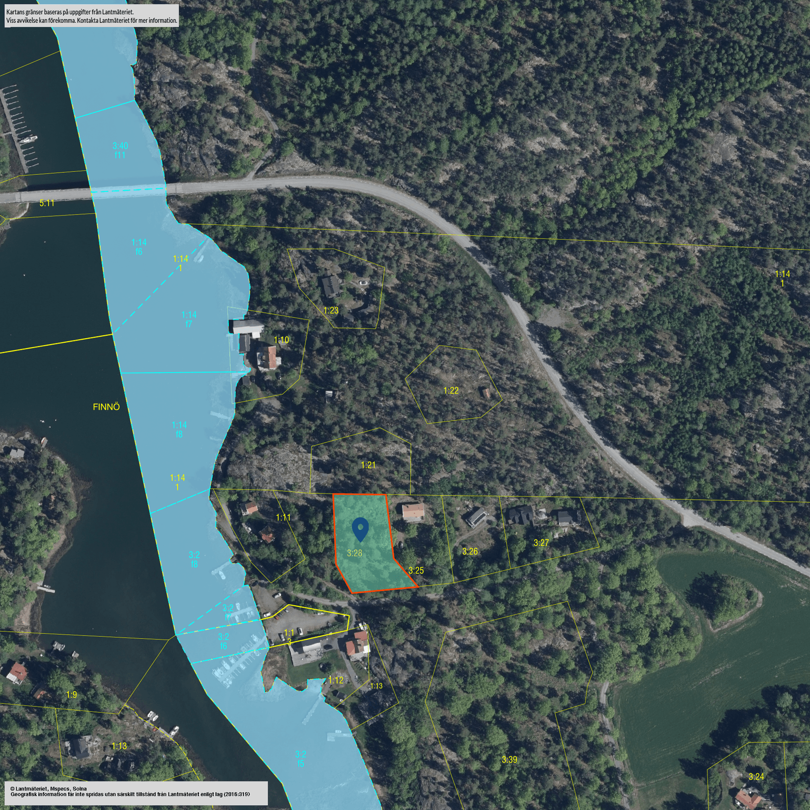 Tomt, SÖDERKÖPING FINNÖ 3:28, Söderköping