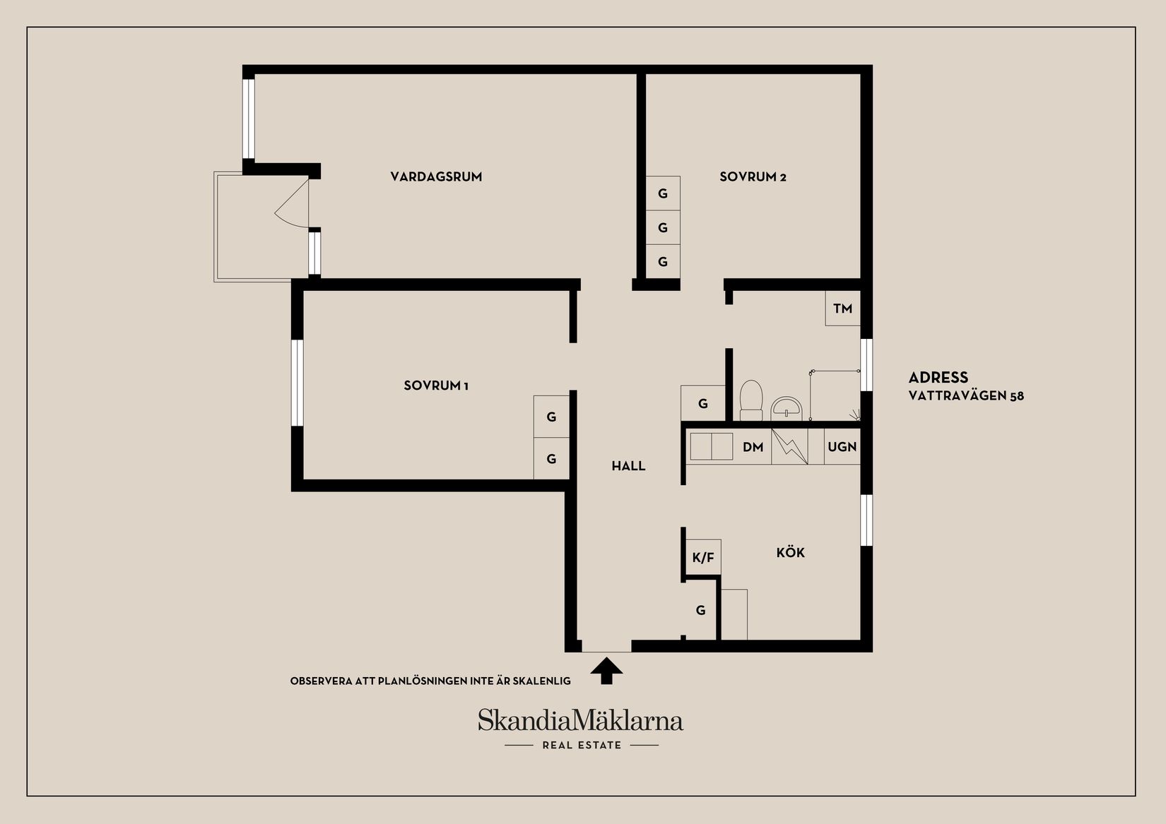 Bostadsrätt, Vattravägen 58, Tumba Solbo, Botkyrka