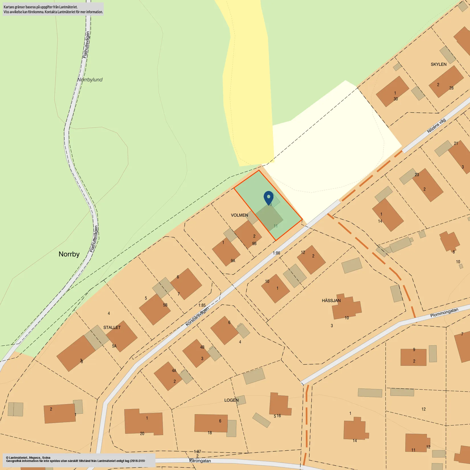 Villa, Körsbärsvägen 11, Norrby, Oskarshamn