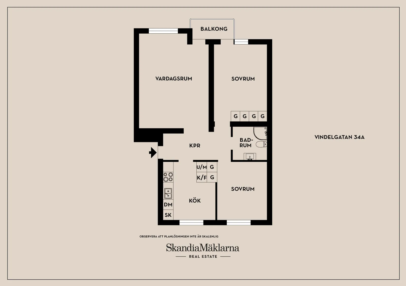 Bostadsrätt, Vindelgatan 34A, Byttorp, Borås