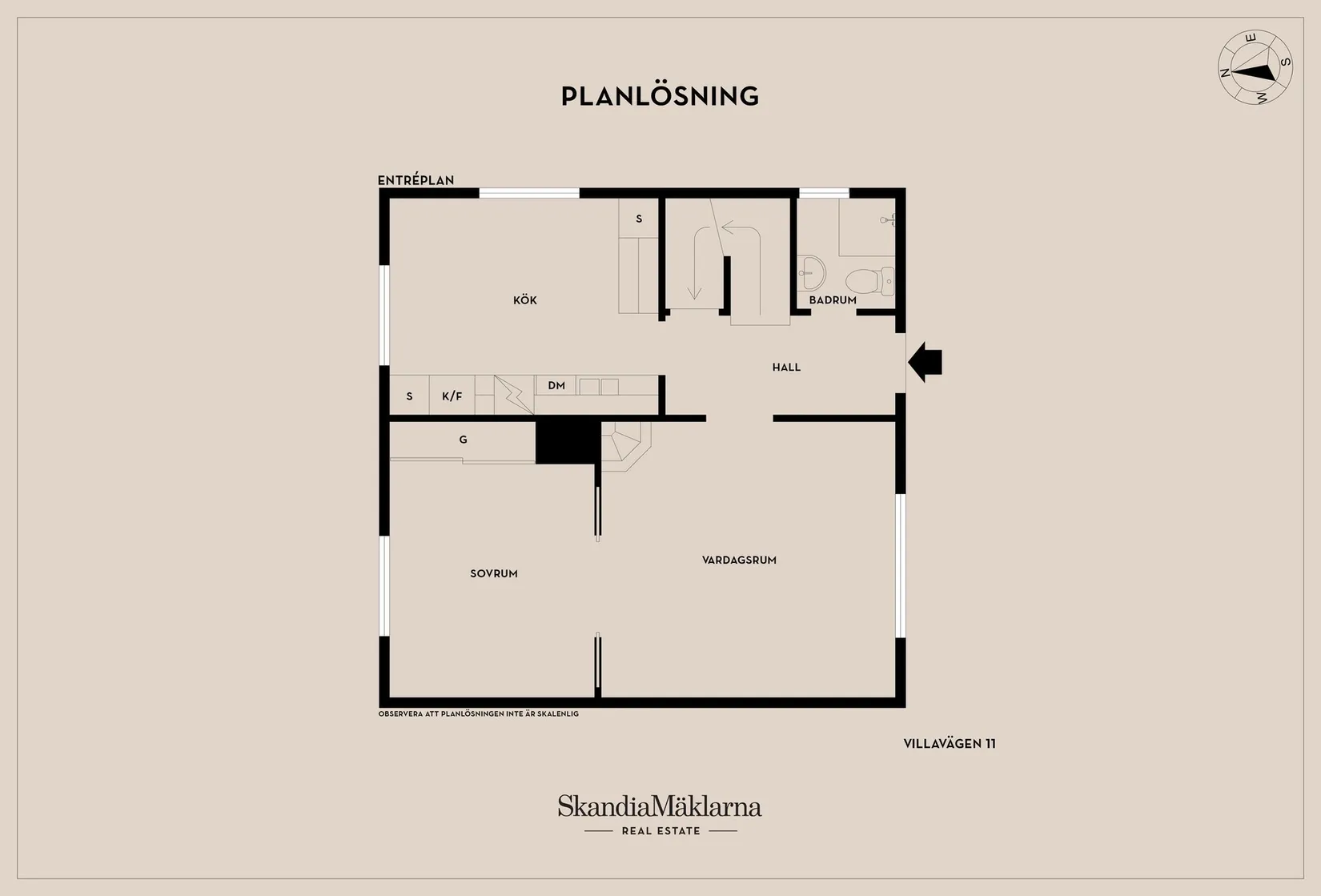 Villa, Villavägen 11, Jönåker, Nyköping