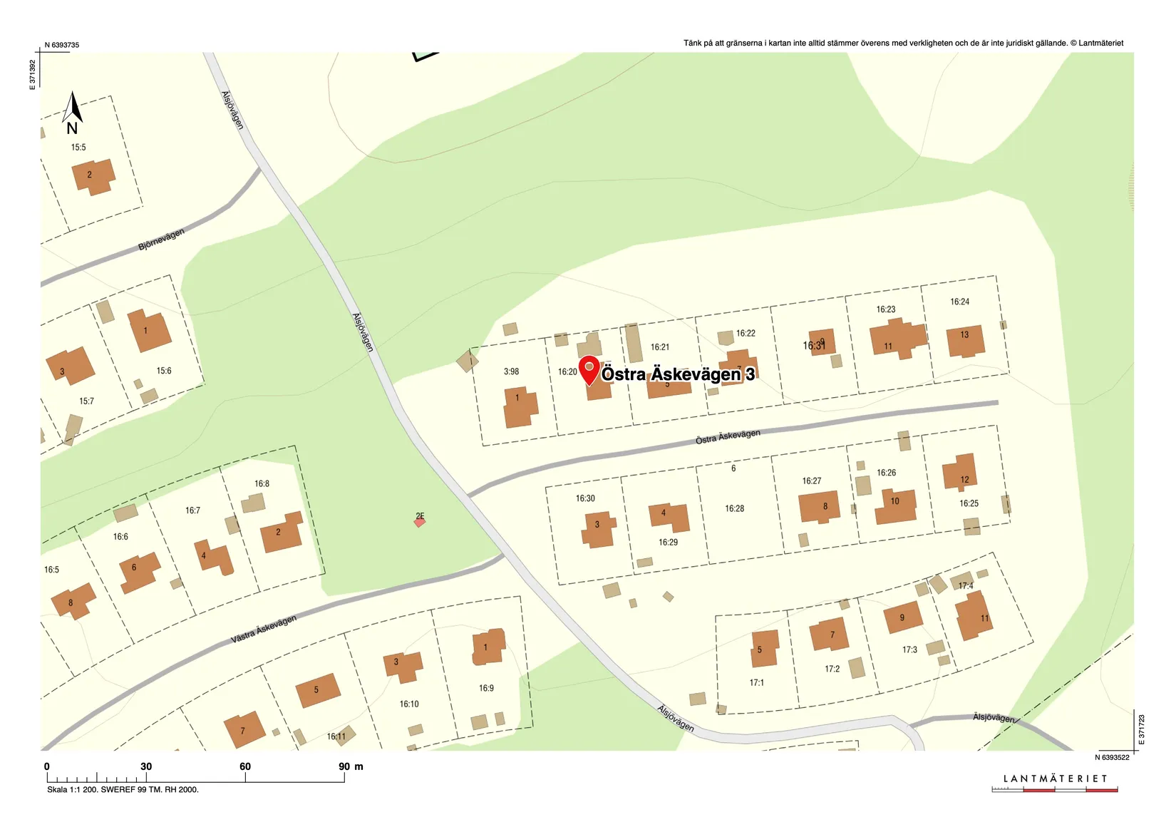 Villa, Östra Äskevägen 3, Bosnäs, Borås