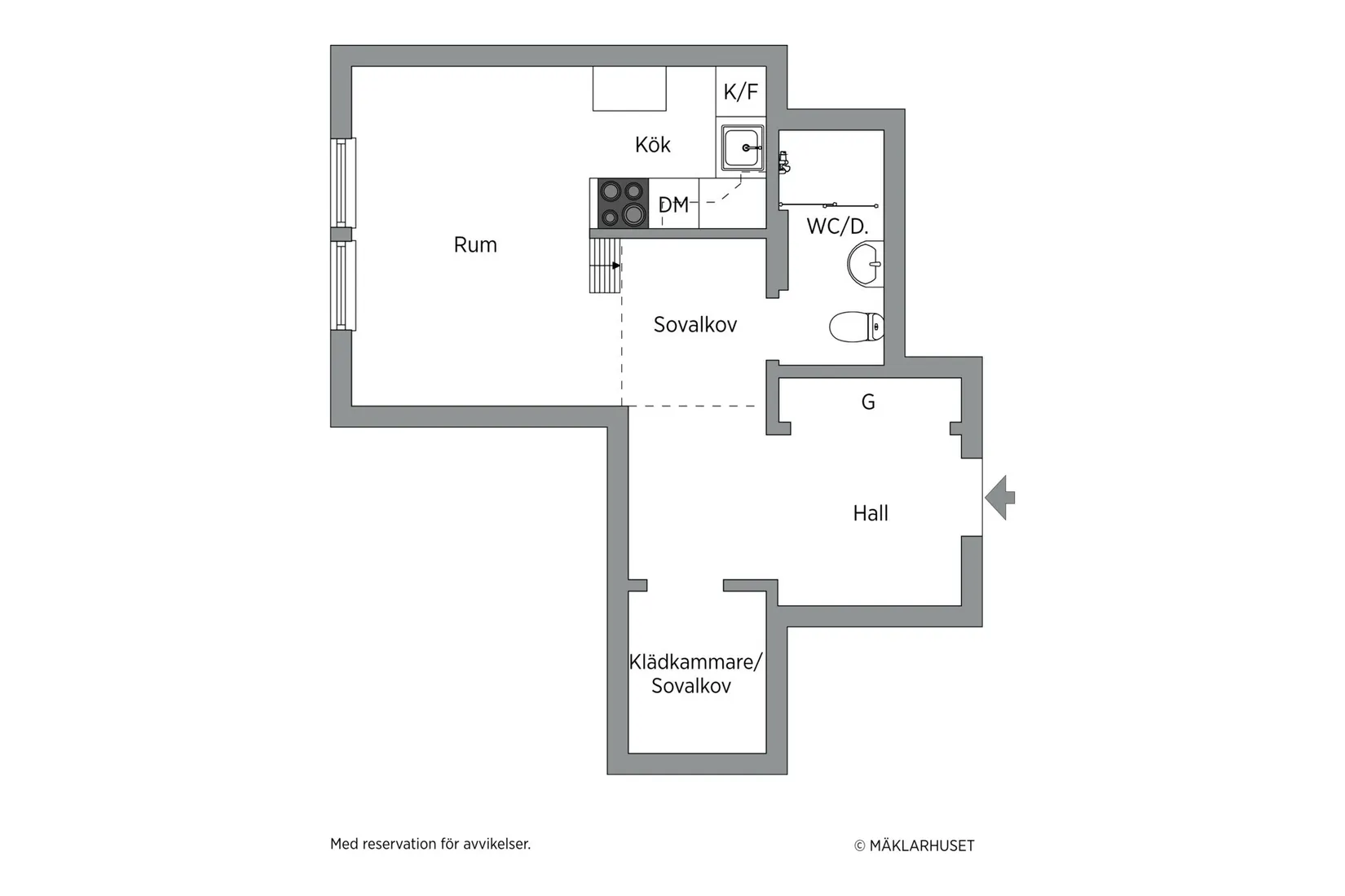 Bostadsrätt, Vasagatan 1 B, Främre Luthagen, Uppsala