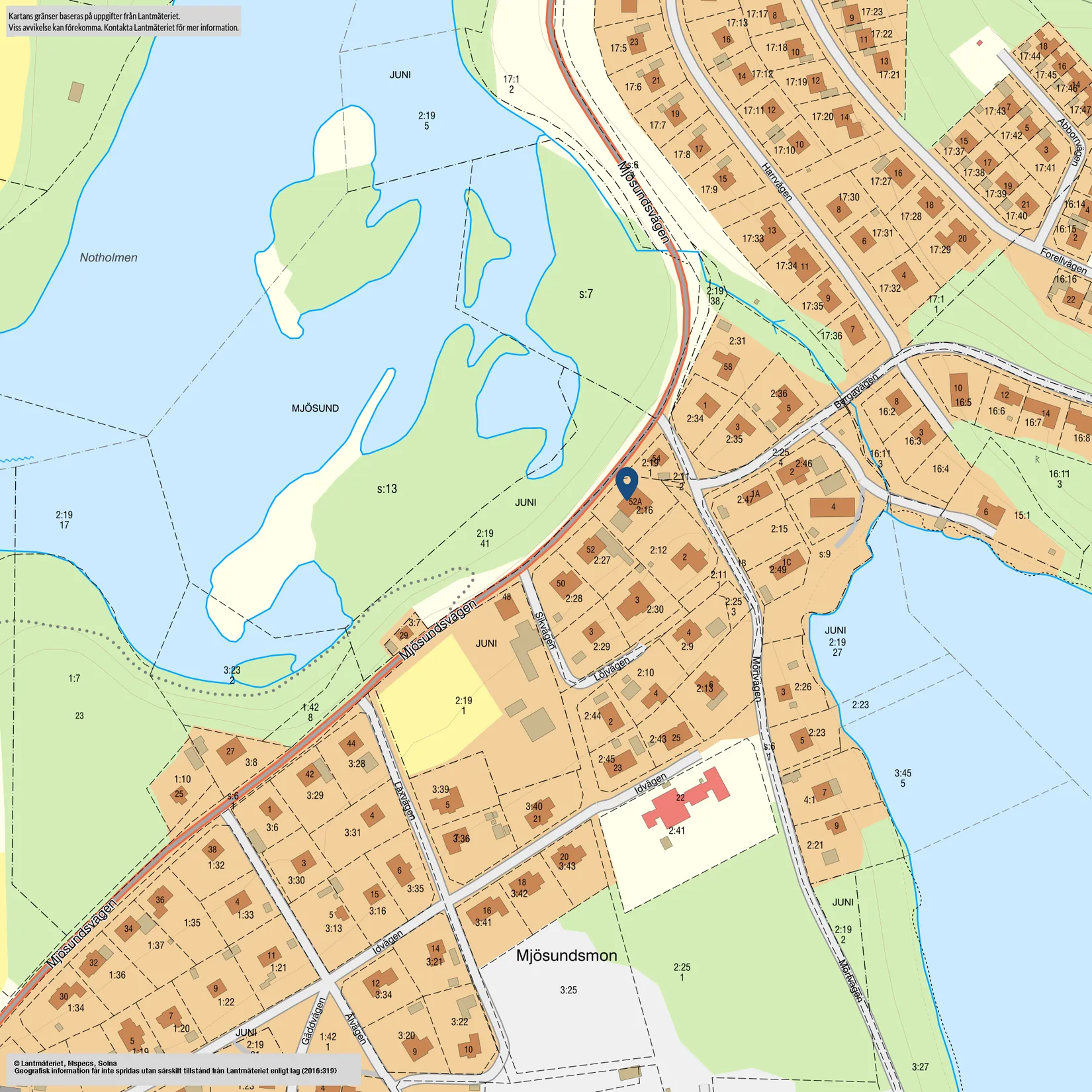 Villa, Mjösundsvägen 52A, Mjösund, Sundsvall