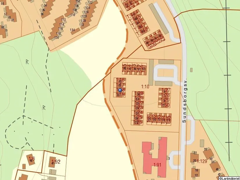 Villa, Radhus, Sundsborgsvägen 39, Odenslunda, Upplands Väsby