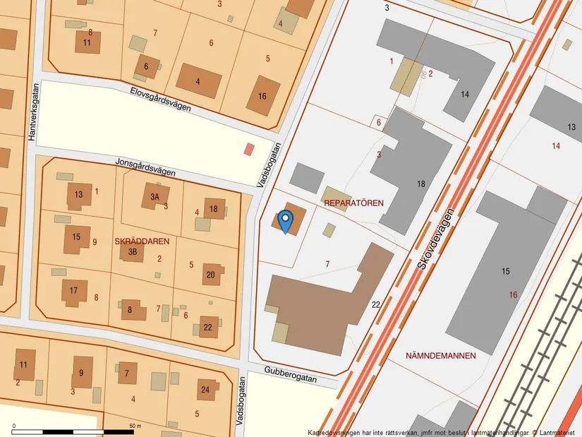 Villa, Vadsbogatan 17, Töreboda