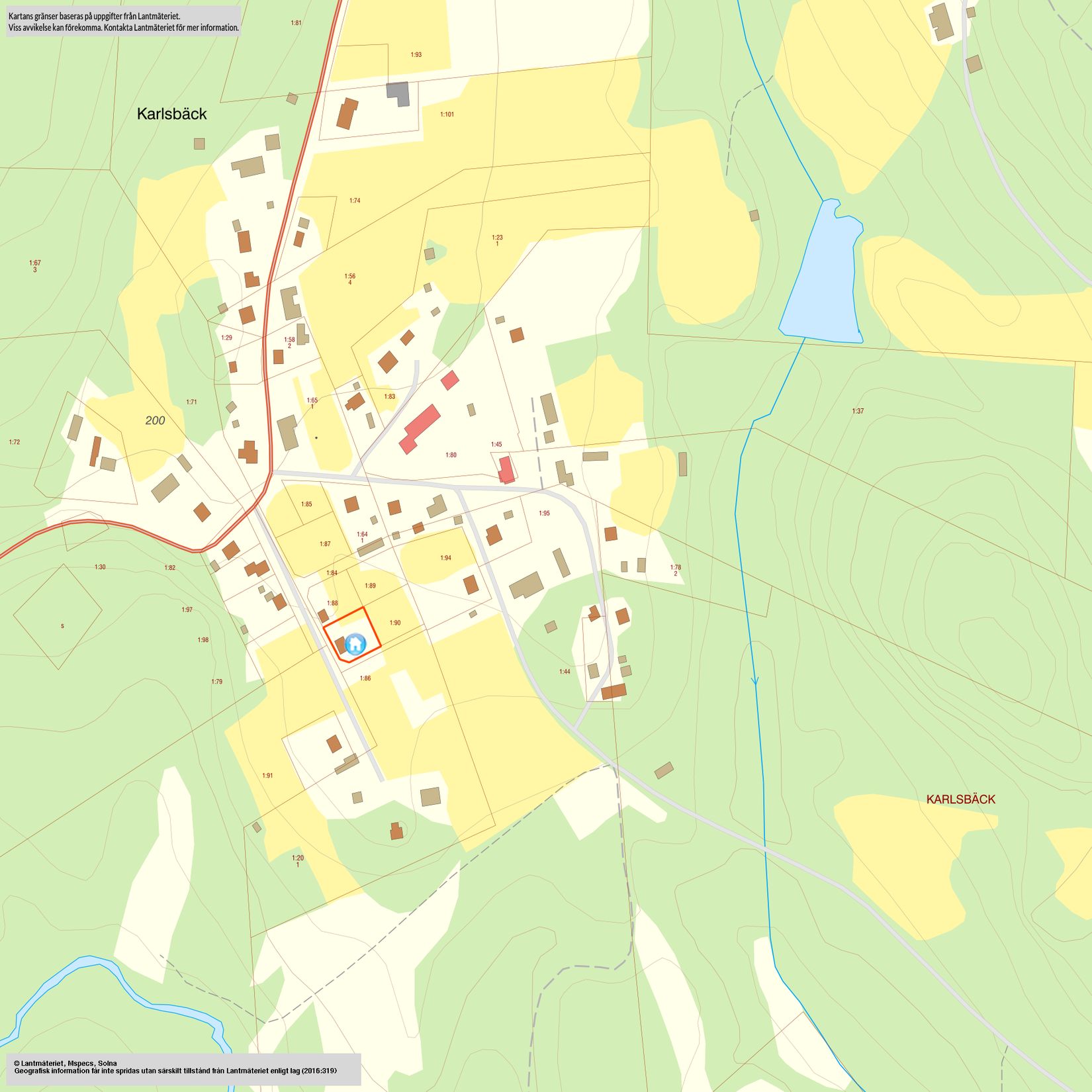 Villa, Karlsbäck 165, Karlsbäck, Bjurholm