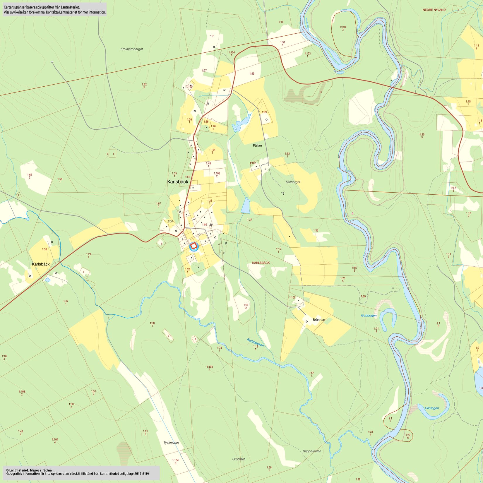 Villa, Karlsbäck 165, Karlsbäck, Bjurholm