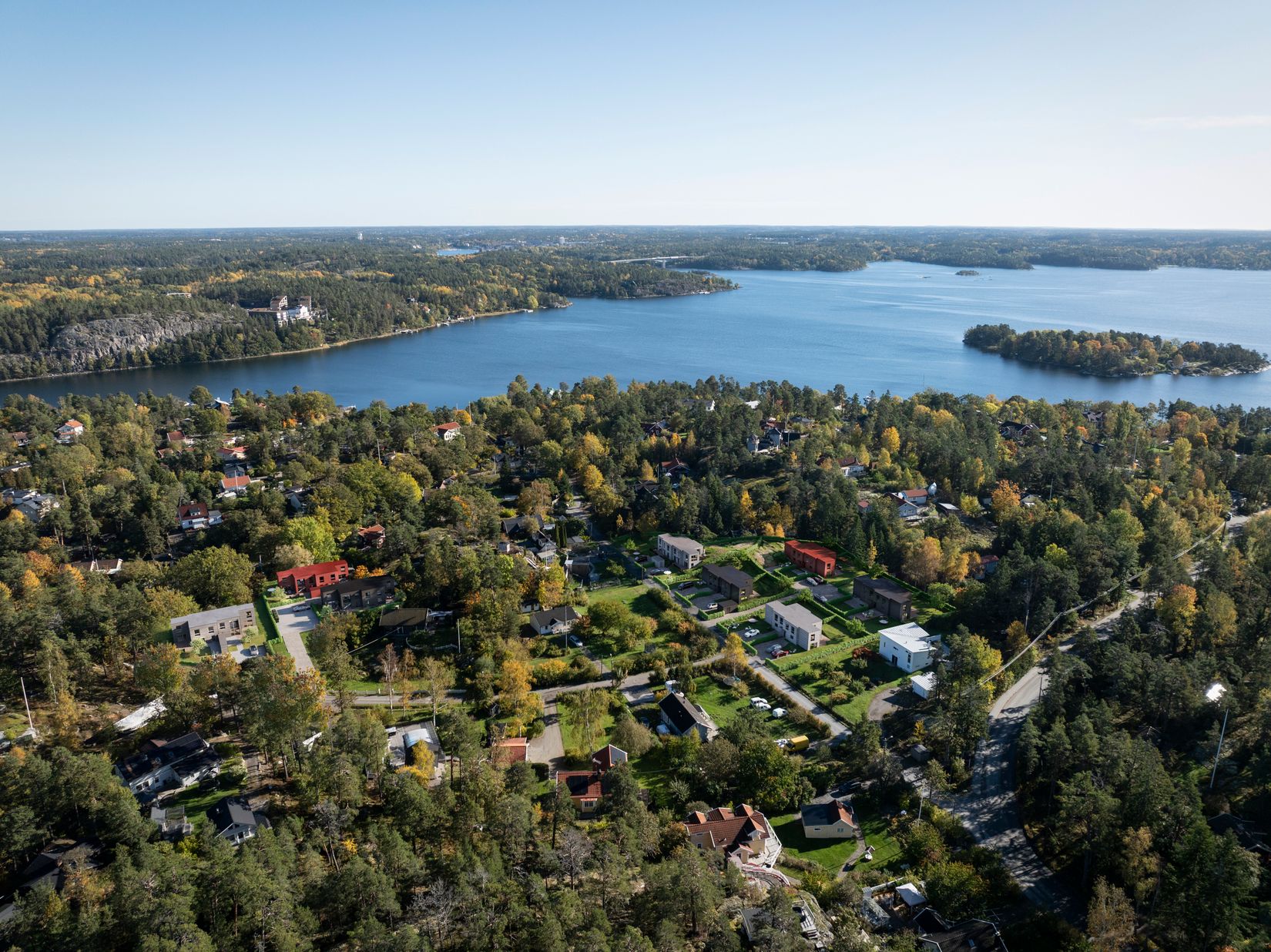 Radhus, Baggensviksvägen/Persvägen, Gustavsvik, Nacka