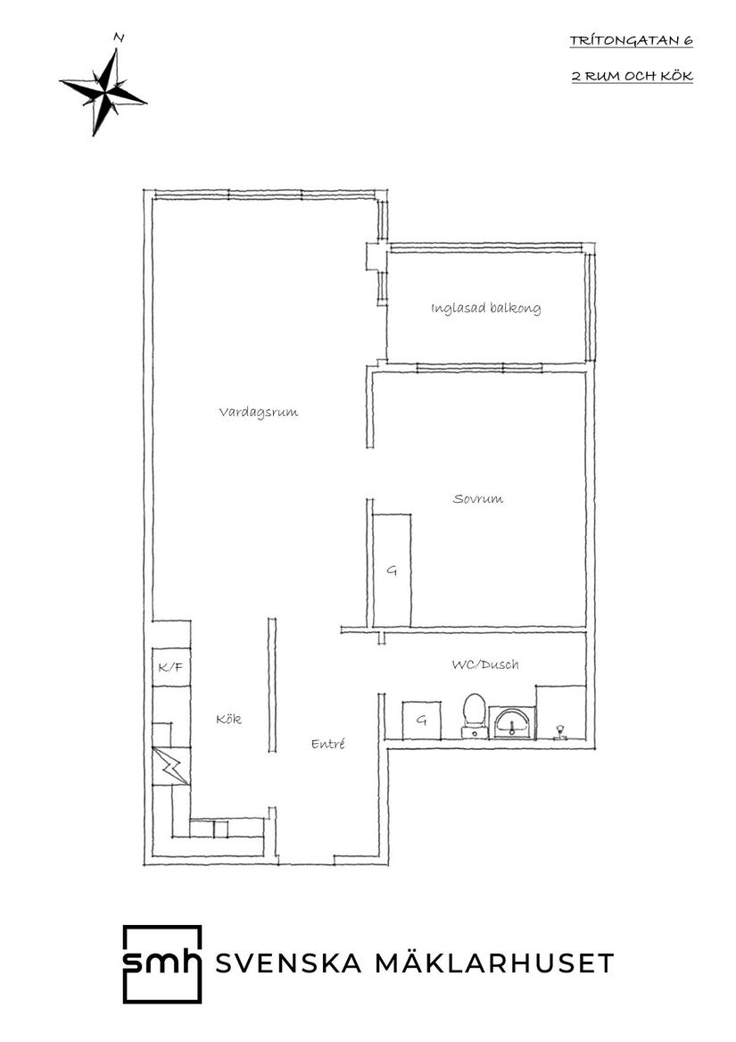 Bostadsrätt, Tritongatan 6, Göteborg
