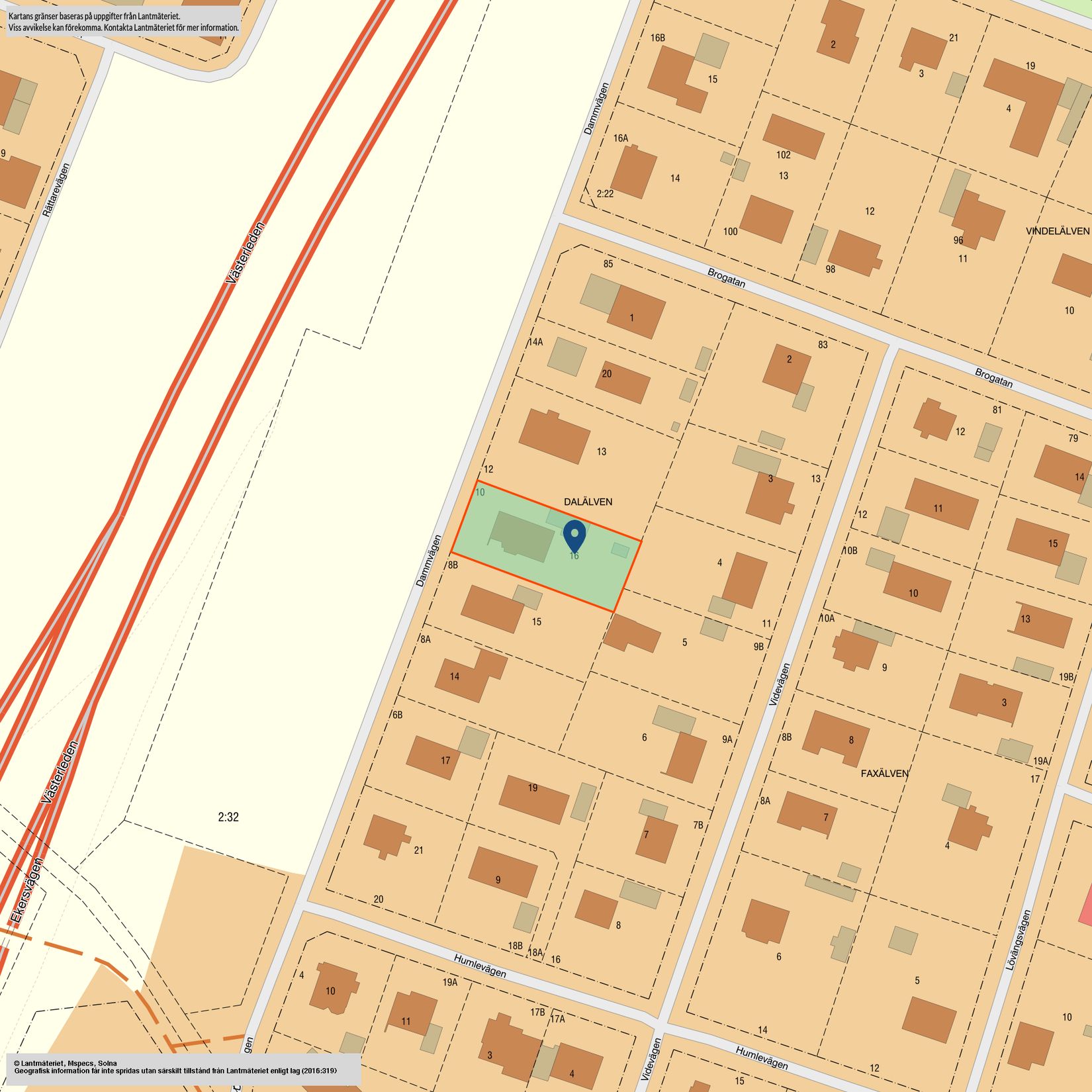 Villa, Dammvägen 10, Gamla Hjärsta, Örebro