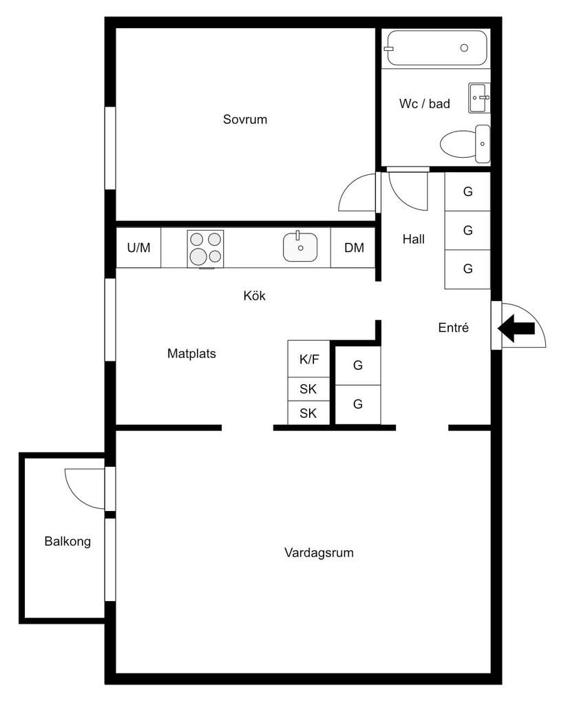 Bostadsrätt, Härnevigatan 7b, Skiljebo, Västerås