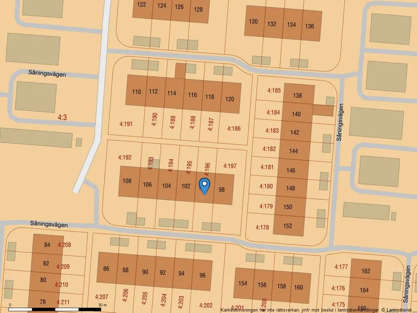 Villa, Radhus, Såningsvägen 100, Viksjö, Järfälla