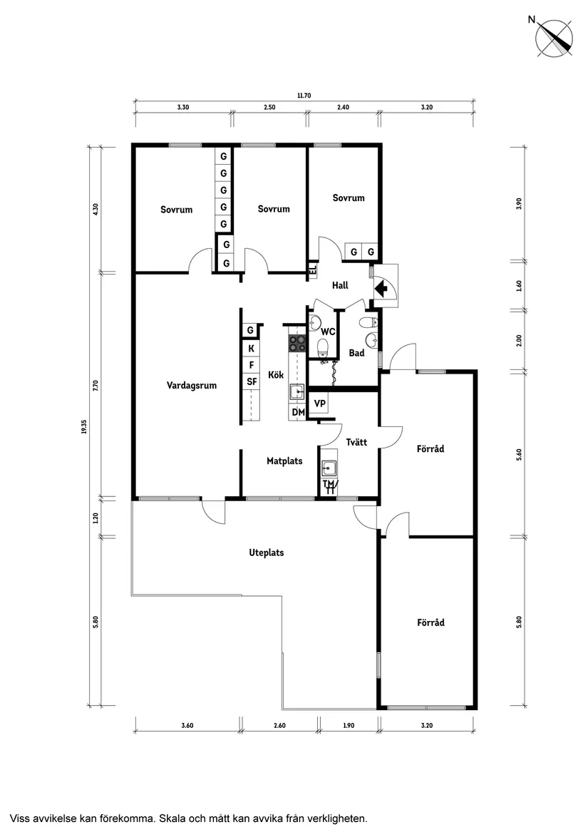 Villa, Radhus, Lekplatsvägen 19, Vallda, Kungsbacka
