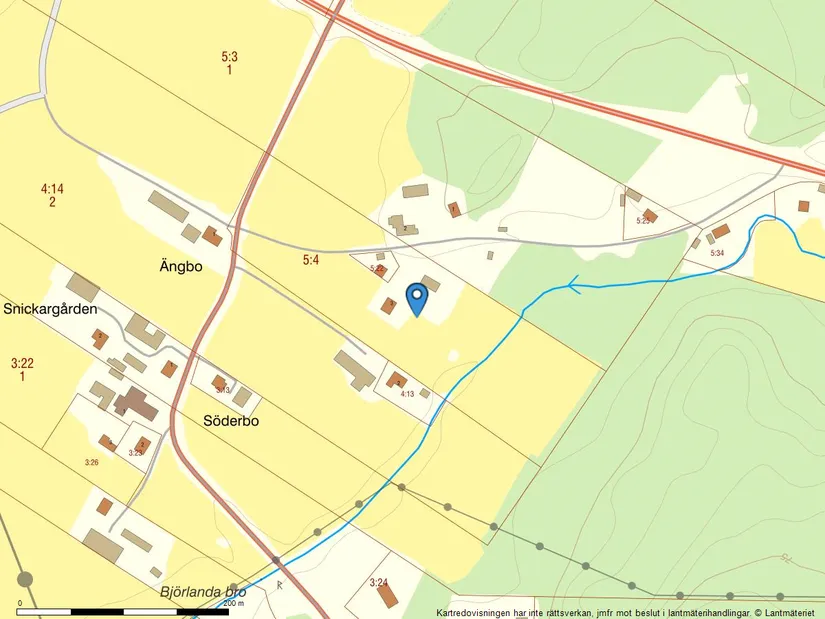 Villa, Björlanda Östergården 3, Rävlanda - Sätila, Mark