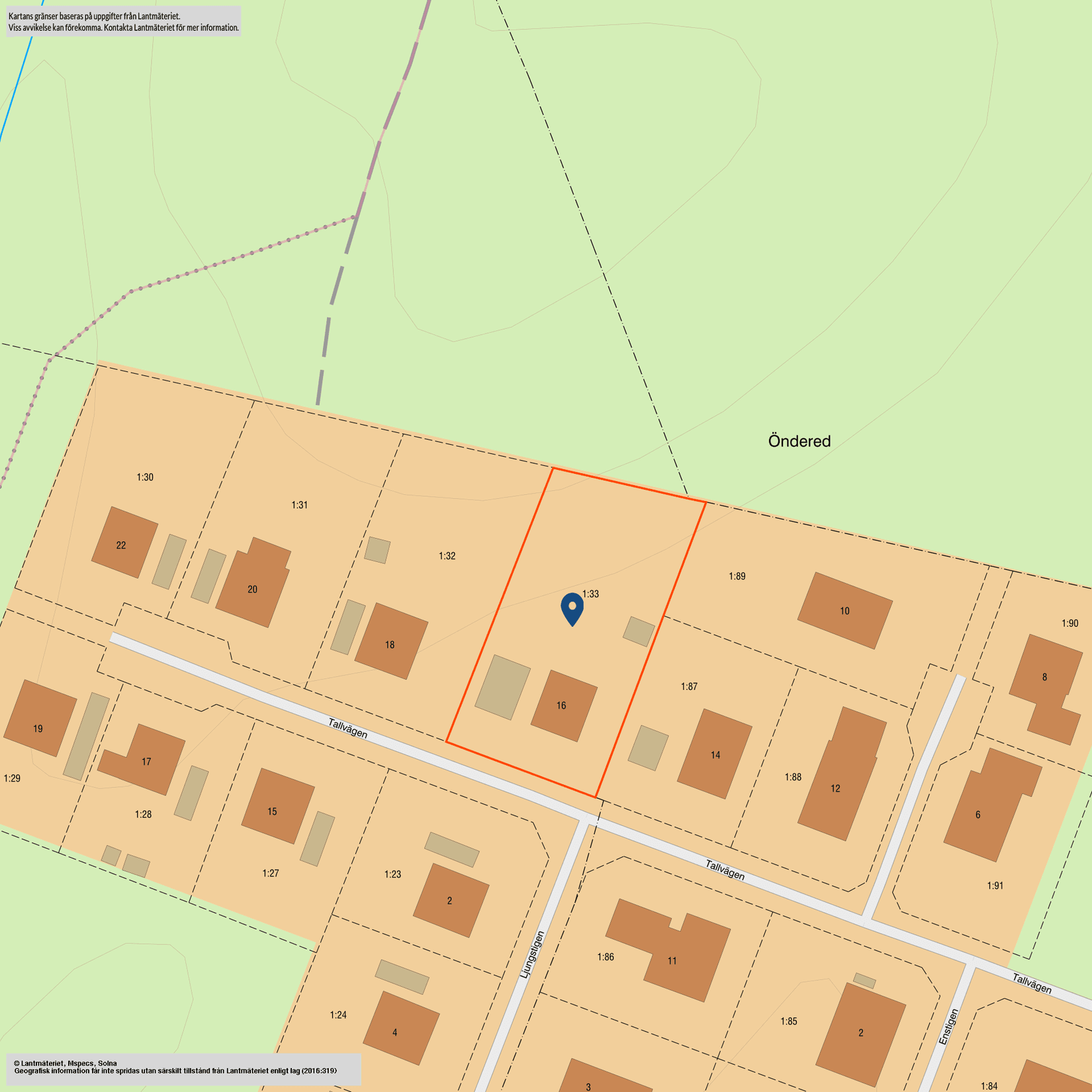 Villa, Tallvägen 16, Sandared, Borås