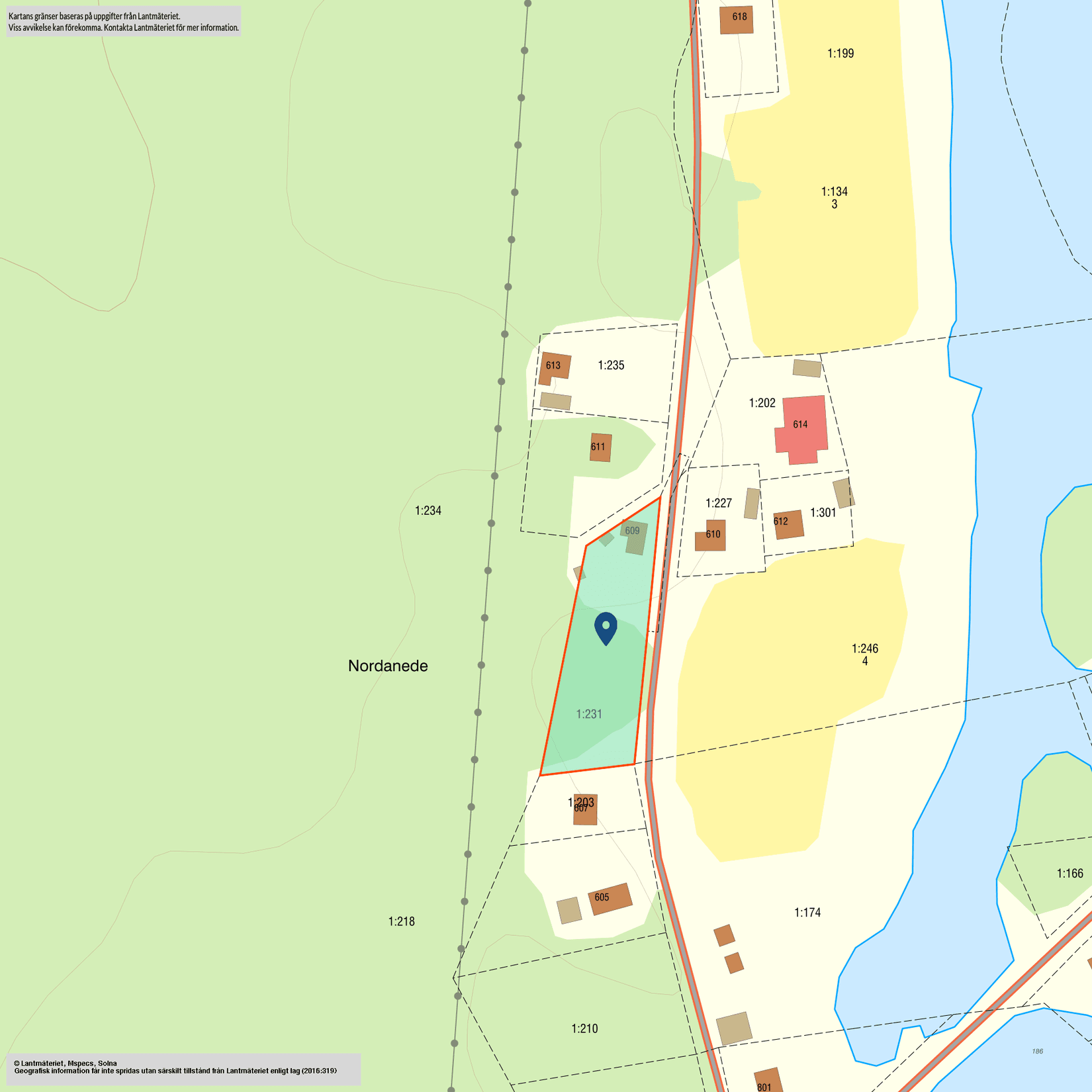 Fritidshus, Nordanede 609, Nordanede, Ånge
