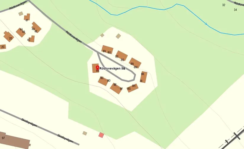 Bostadsrätt, Radhus, Rödluvevägen 8B, Gesunda, Mora