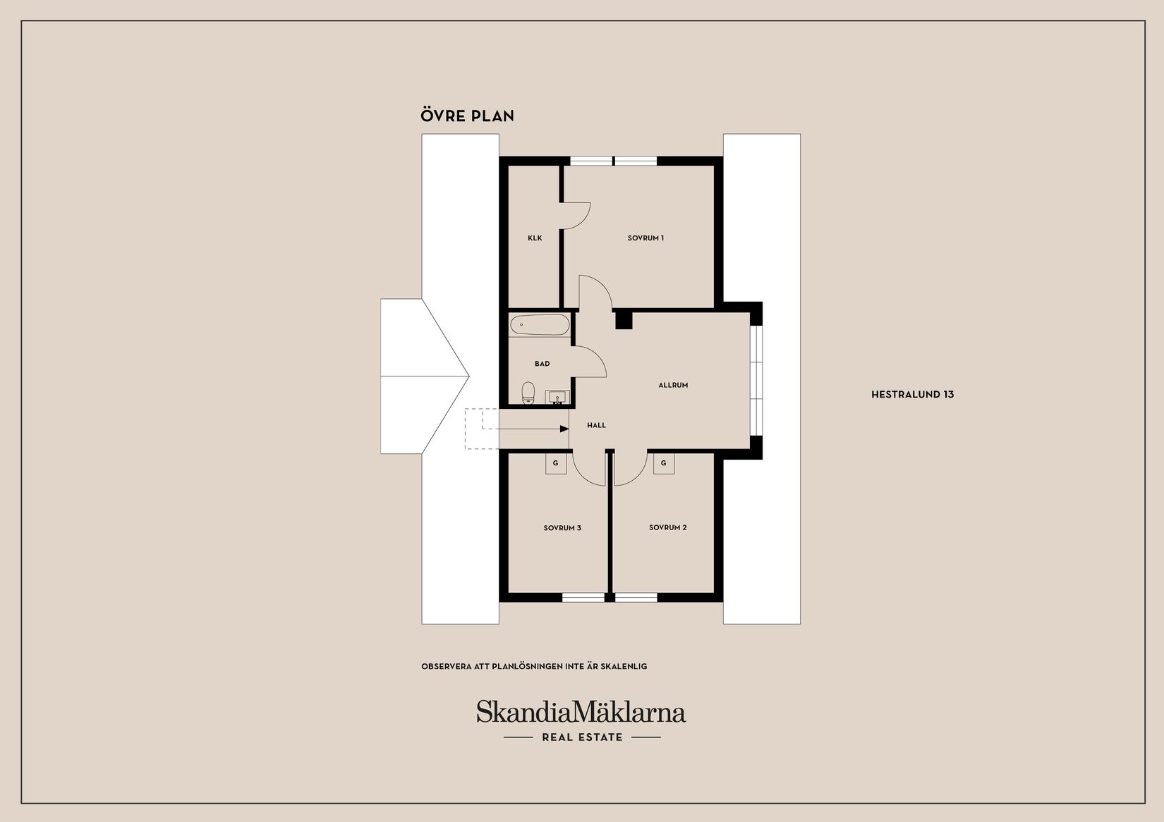 Villa, Hestralund 13, Bollebygd