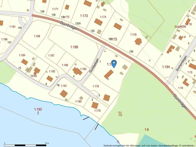 Villa, Gunillastigen 1, Djurön, Norrköping