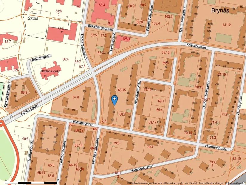 Bostadsrätt, Hillmansgatan 15C, Brynäs, Gävle