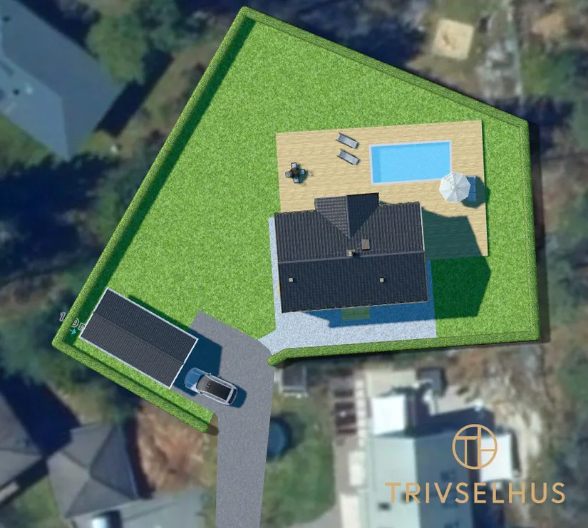 Tomt, Barrstigen 8, Trollbäcken, Tyresö