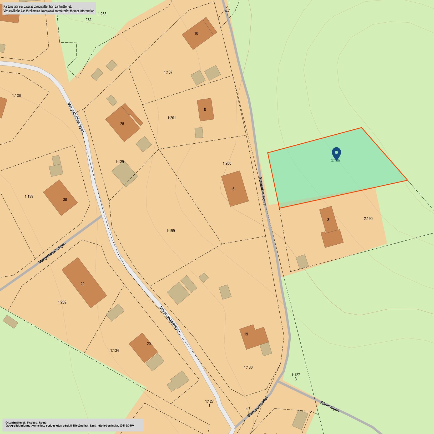 Tomt, Stenströmsliden 5, Härryda