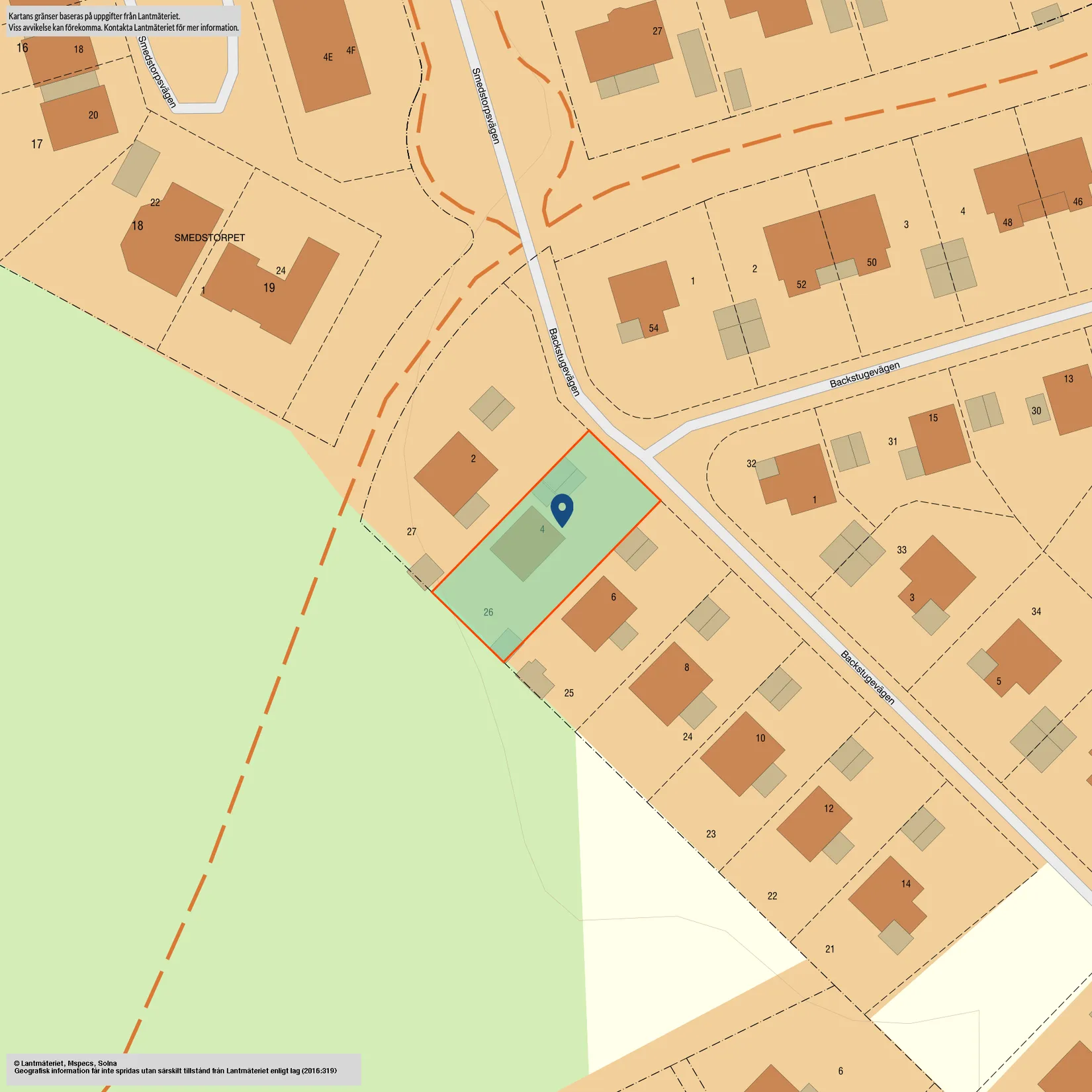 Villa, Backstugevägen 4, Smedstorp, Kumla