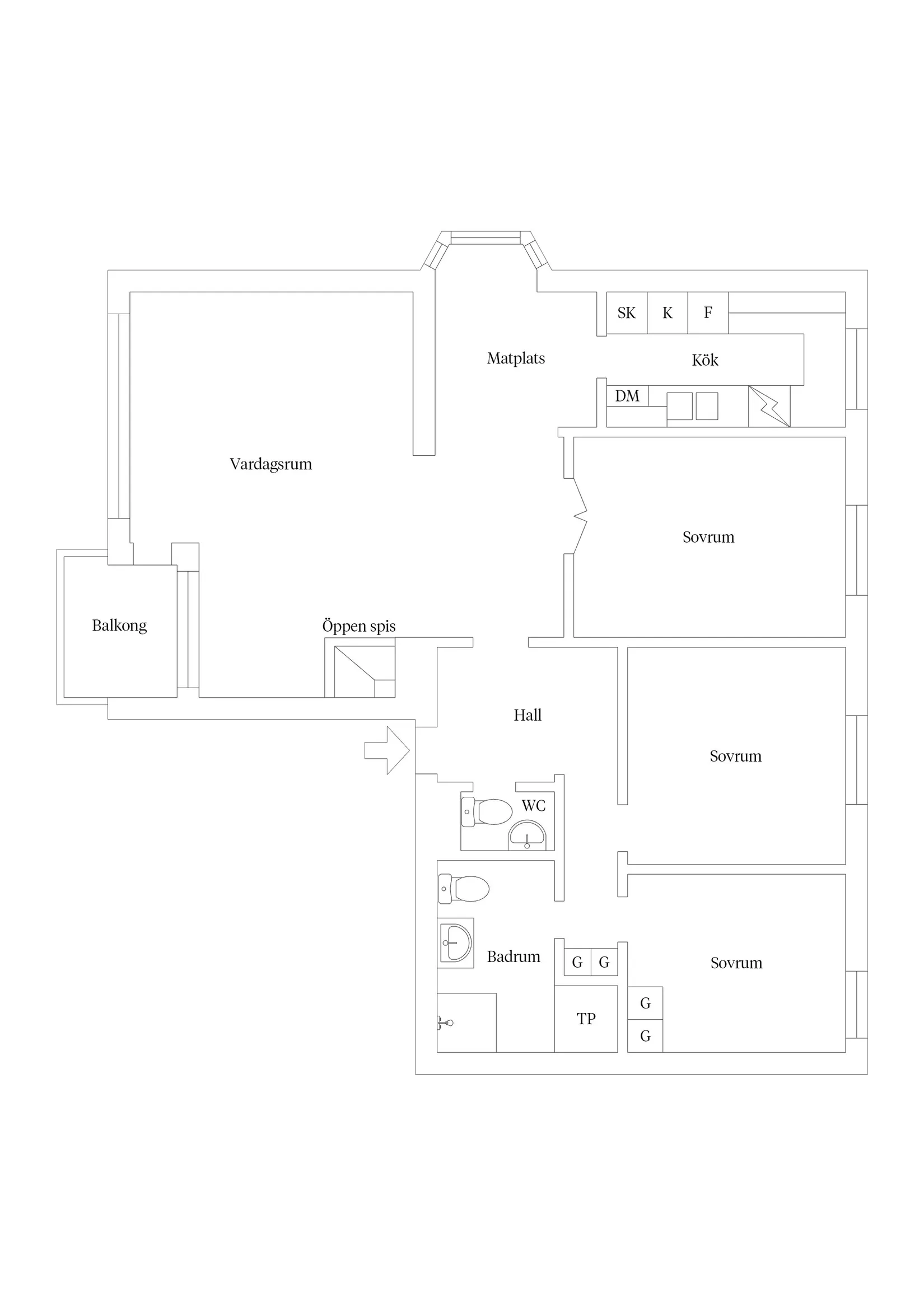Bostadsrätt, Fogdegatan 1B, Lindö, Kalmar