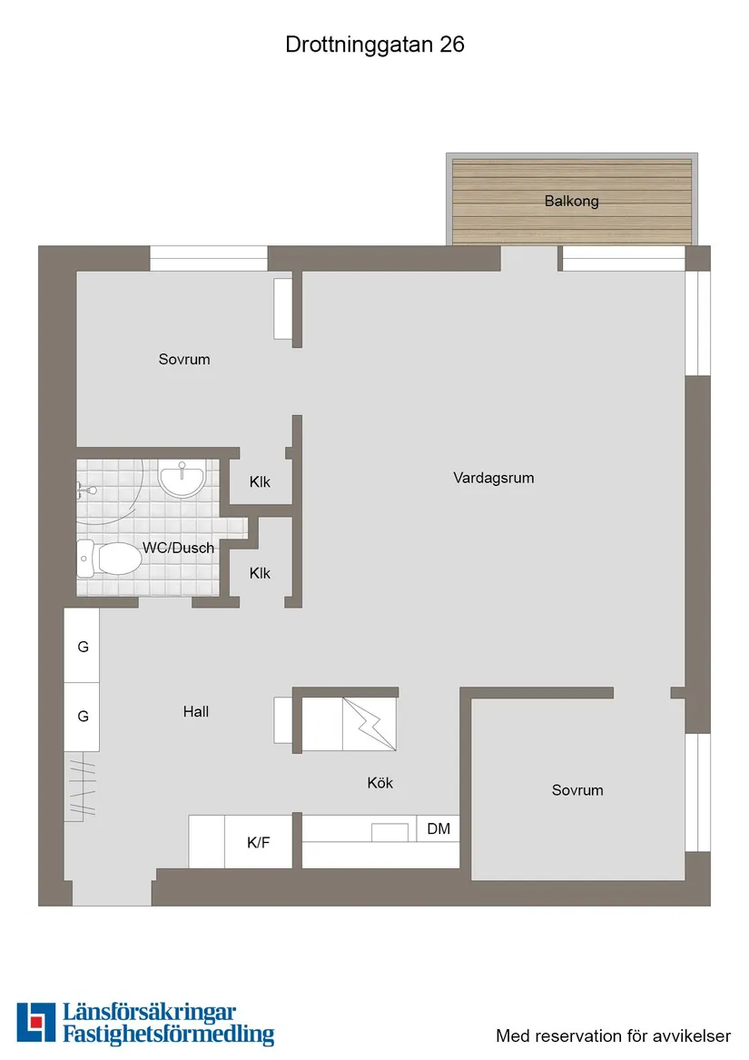 Bostadsrätt, Drottninggatan 26A, Centrum, Enköping