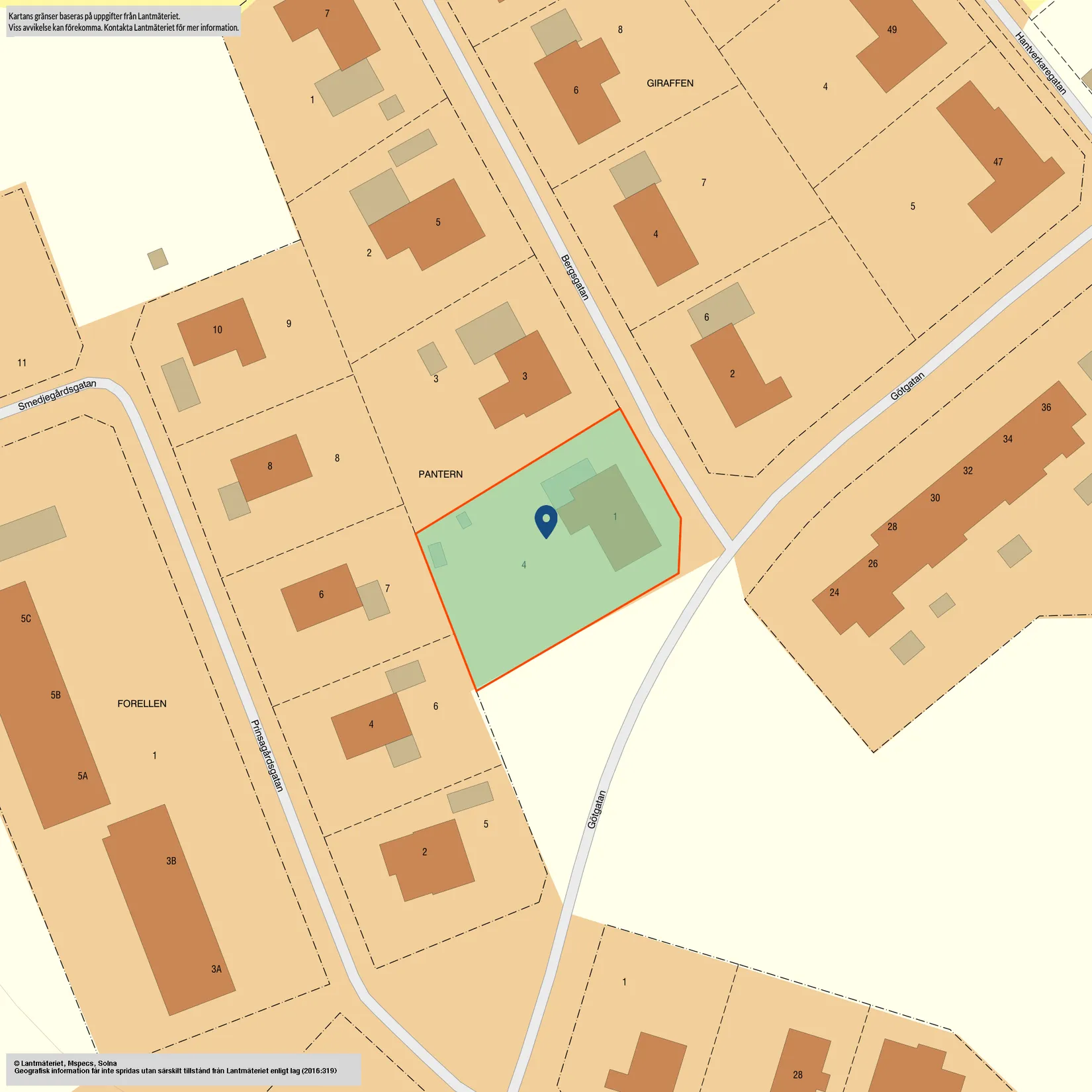 Villa, Bergsgatan 1, Centrala Kvänum, Vara