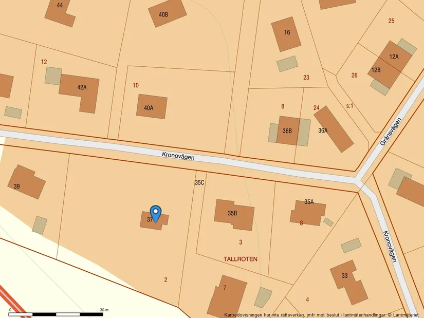 Villa, Kronovägen 37, Töjnan, Sollentuna