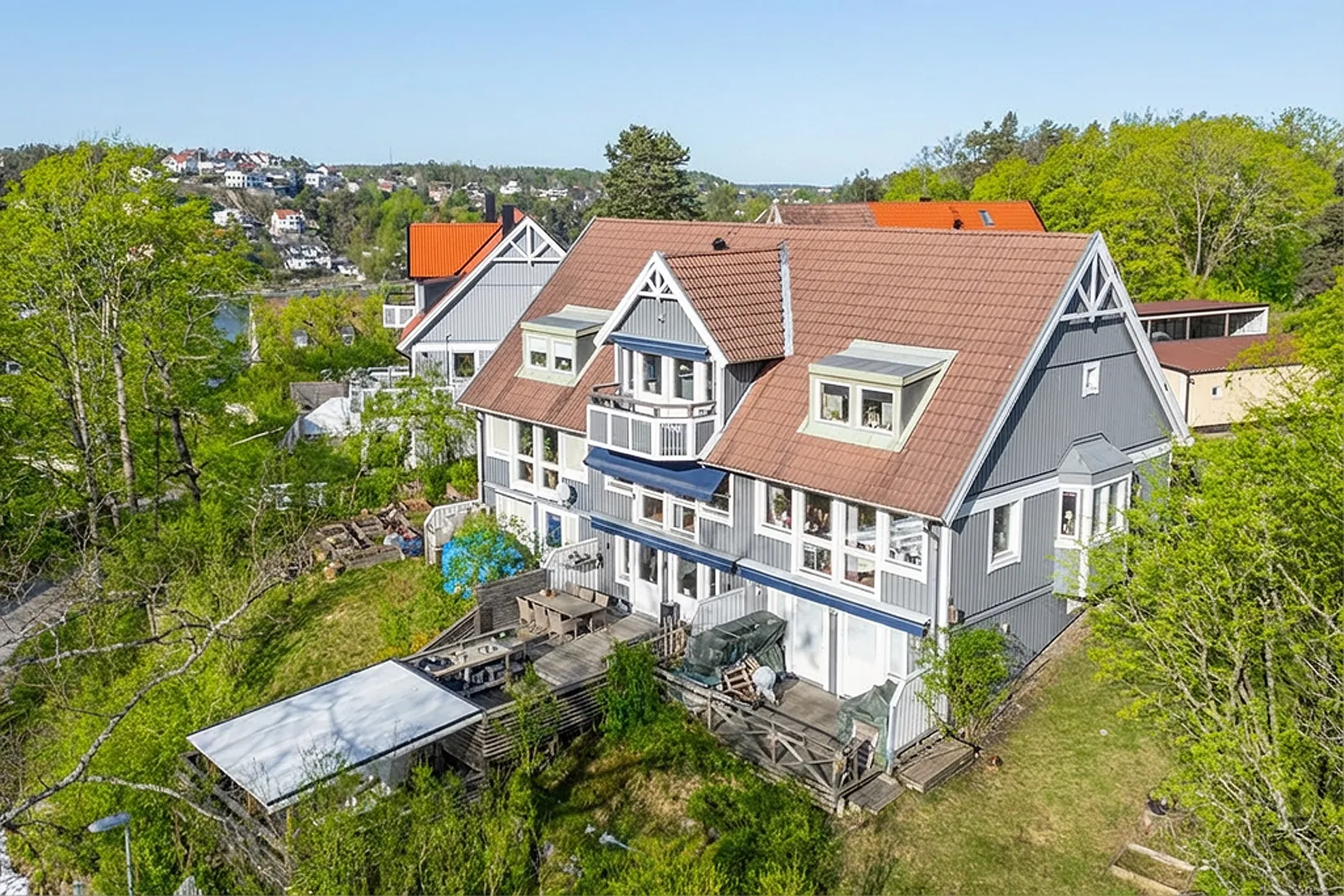 Villa, Radhus, Elinshillsvägen 13, Björknäs, Nacka