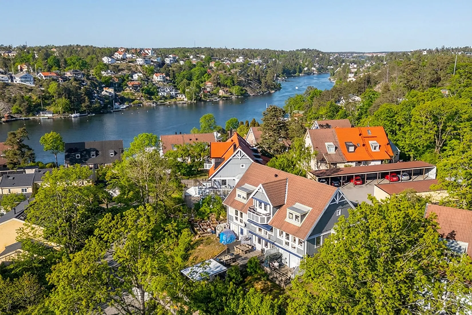 Villa, Radhus, Elinshillsvägen 13, Björknäs, Nacka