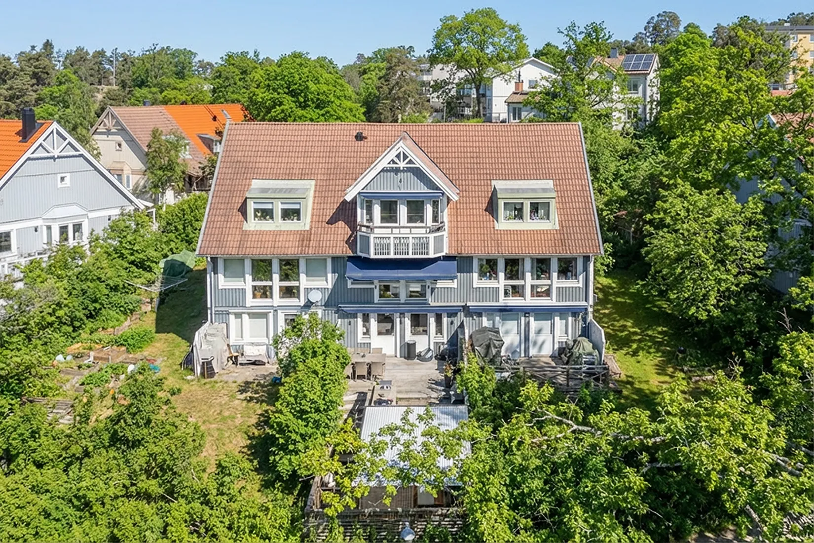 Villa, Radhus, Elinshillsvägen 13, Björknäs, Nacka