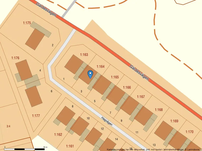 Villa, Radhus, Hagvägen 3, Getinge, Halmstad