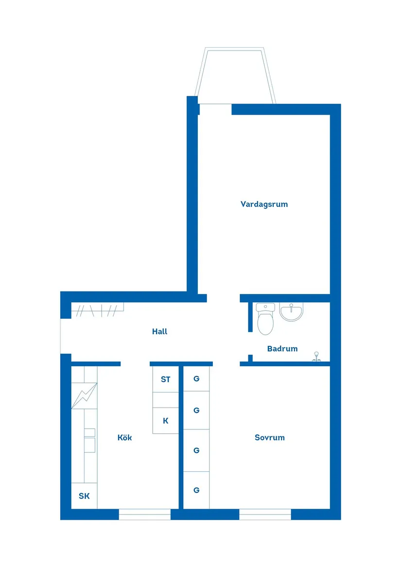 Bostadsrätt, Skolgatan 9C, Centrum, Hässleholm