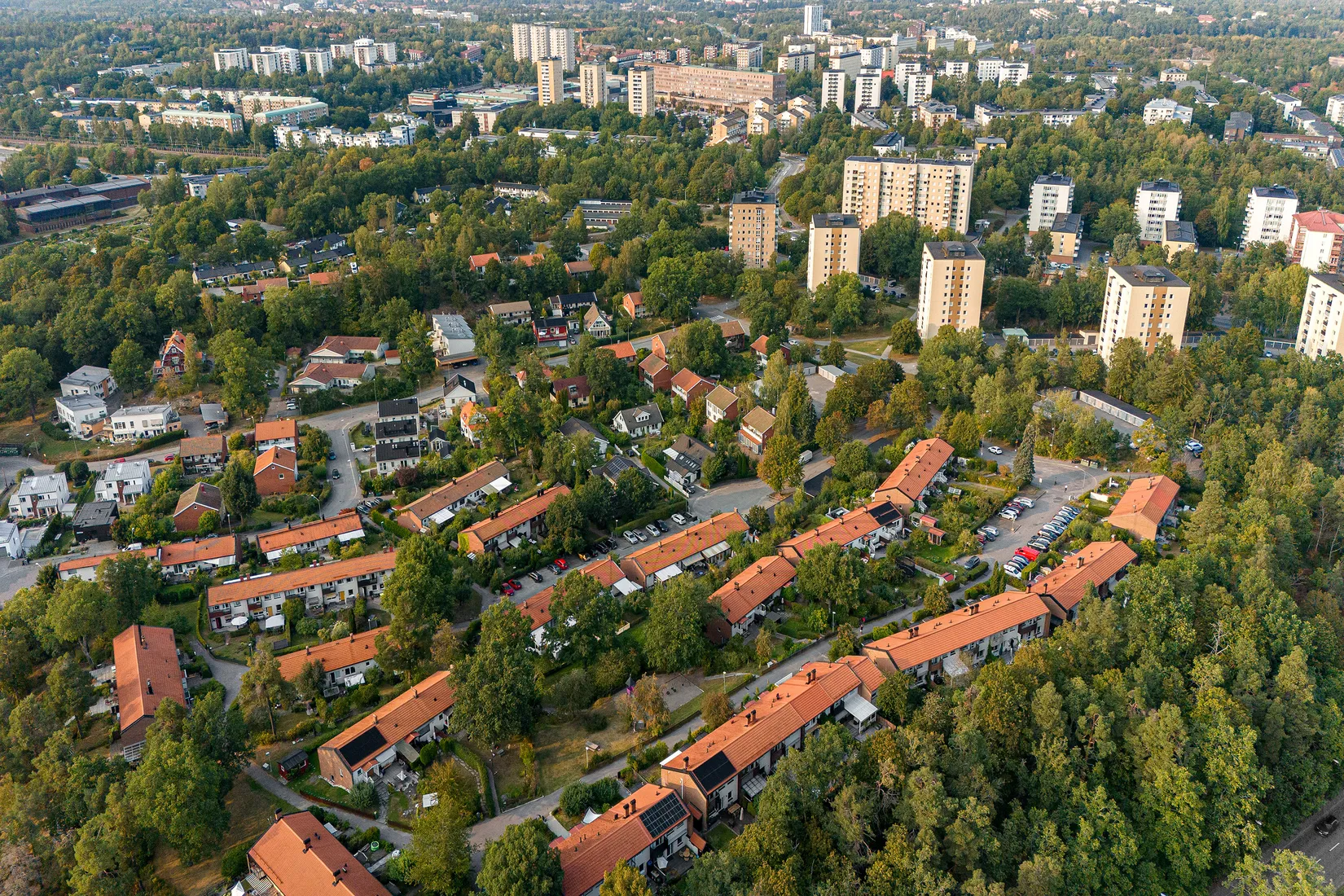 Villa, Radhus, Ekshäradsgatan 202, Farsta, Stockholm