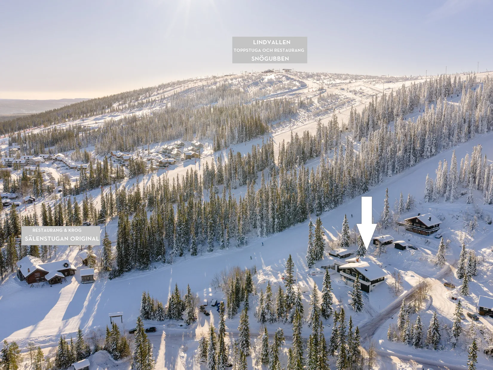 Villa, Gumobacken 1, Sälfjällstorget, Lindvallen, Malung-Sälen